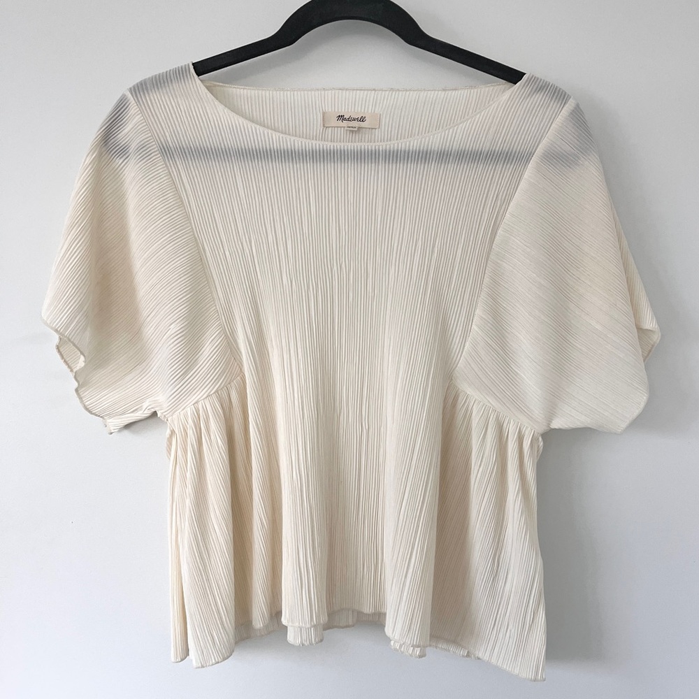 Madewell Texture & Thread Micropleat Top